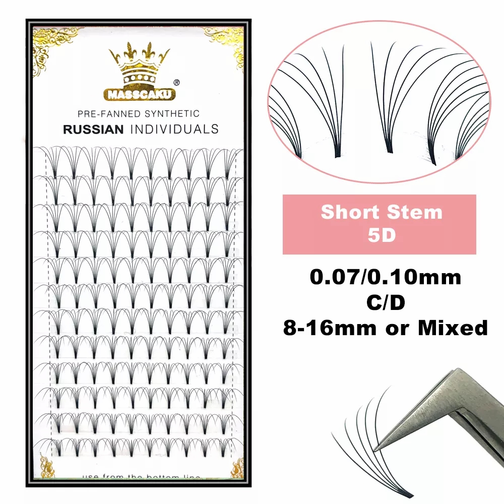 Individual Lash Tray - MASSCAKU Premade Russische Volume Korte Steel