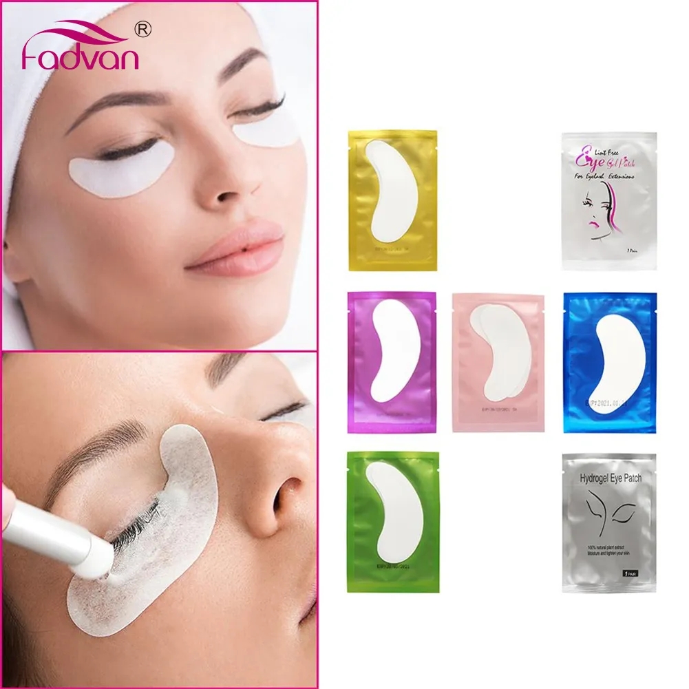 Under Eye Gel - 50/100 Paren Ooglapjes Voor Extensiegelpluizenvrij Papier-Patch