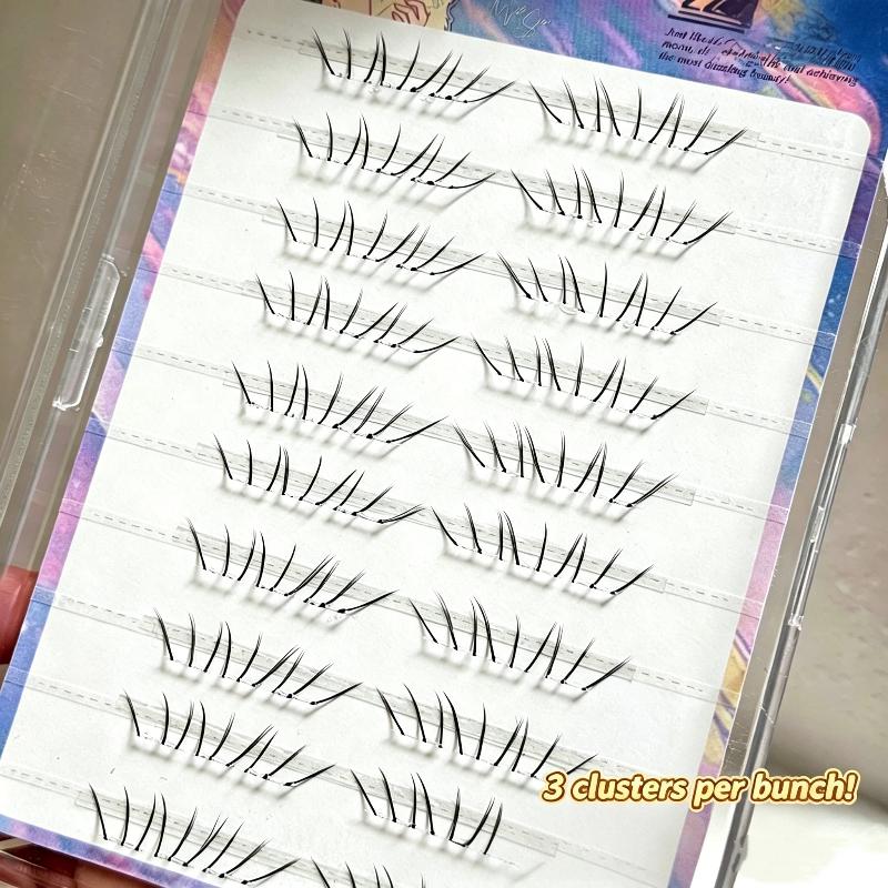 Eyelash Extension Adhesive - Natuurlijke Comic Lower Lash Extension Clusters