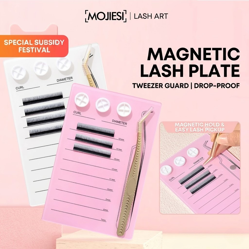 Individual Lash Tray - Magnetische wimperverlenging palette & lijmhouder, acryl