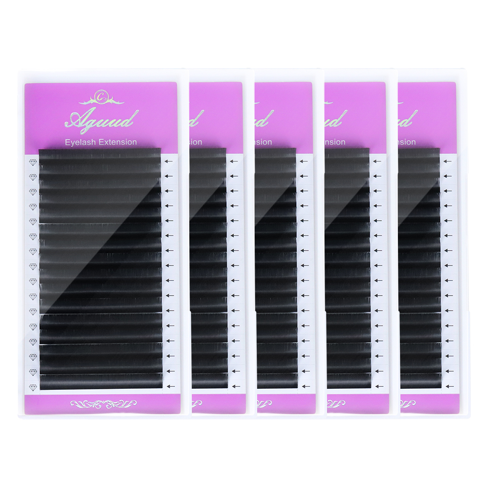 Mega Volume Lash - AGUUD 5 trays/lot NIEUWE Super Matte