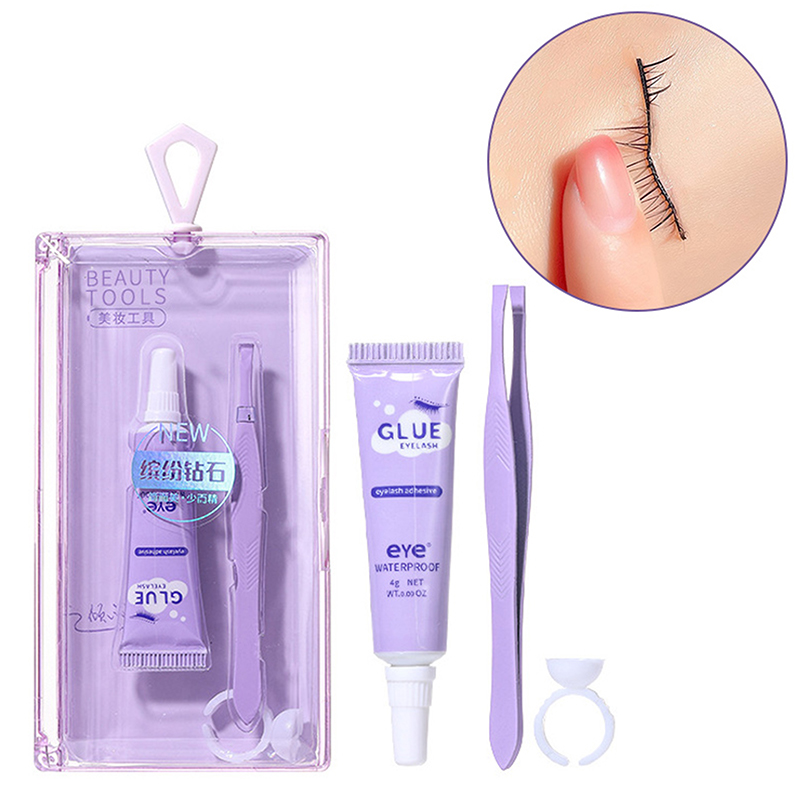 Eyelash Extension Eye Irritation - Wimperlijm met pincetset Waterdicht Sneldrogend Zelfklevend
