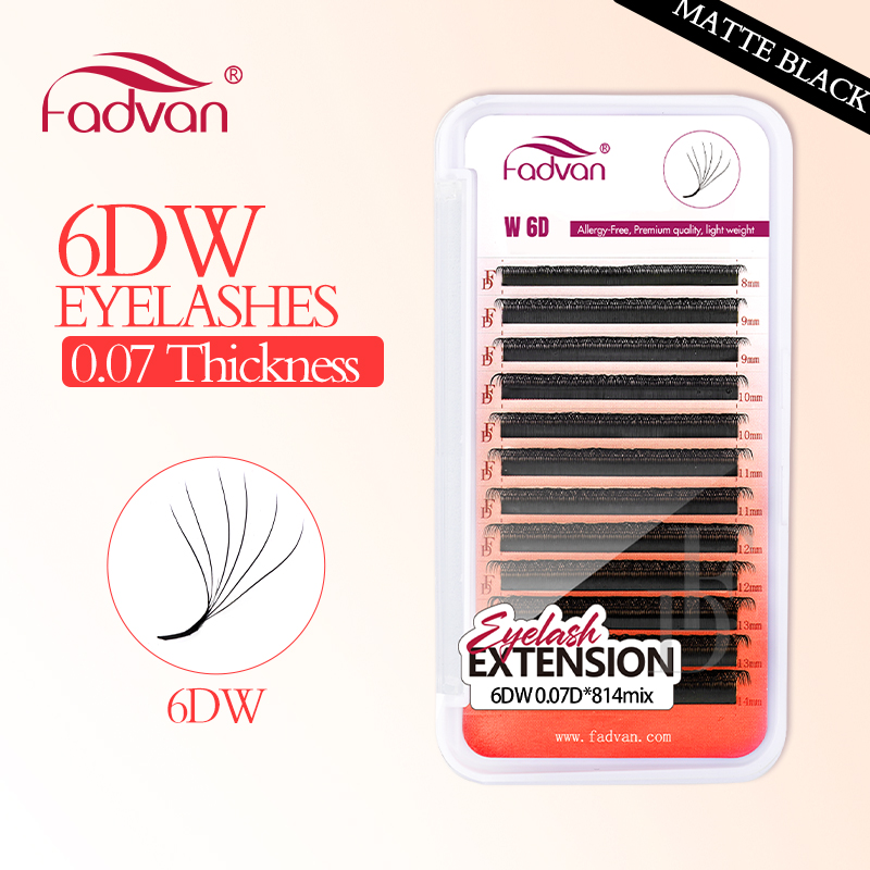 FADVAN Echte 6D W wimpers 0,07 - Eyelash Extension Logo recensie en prijs