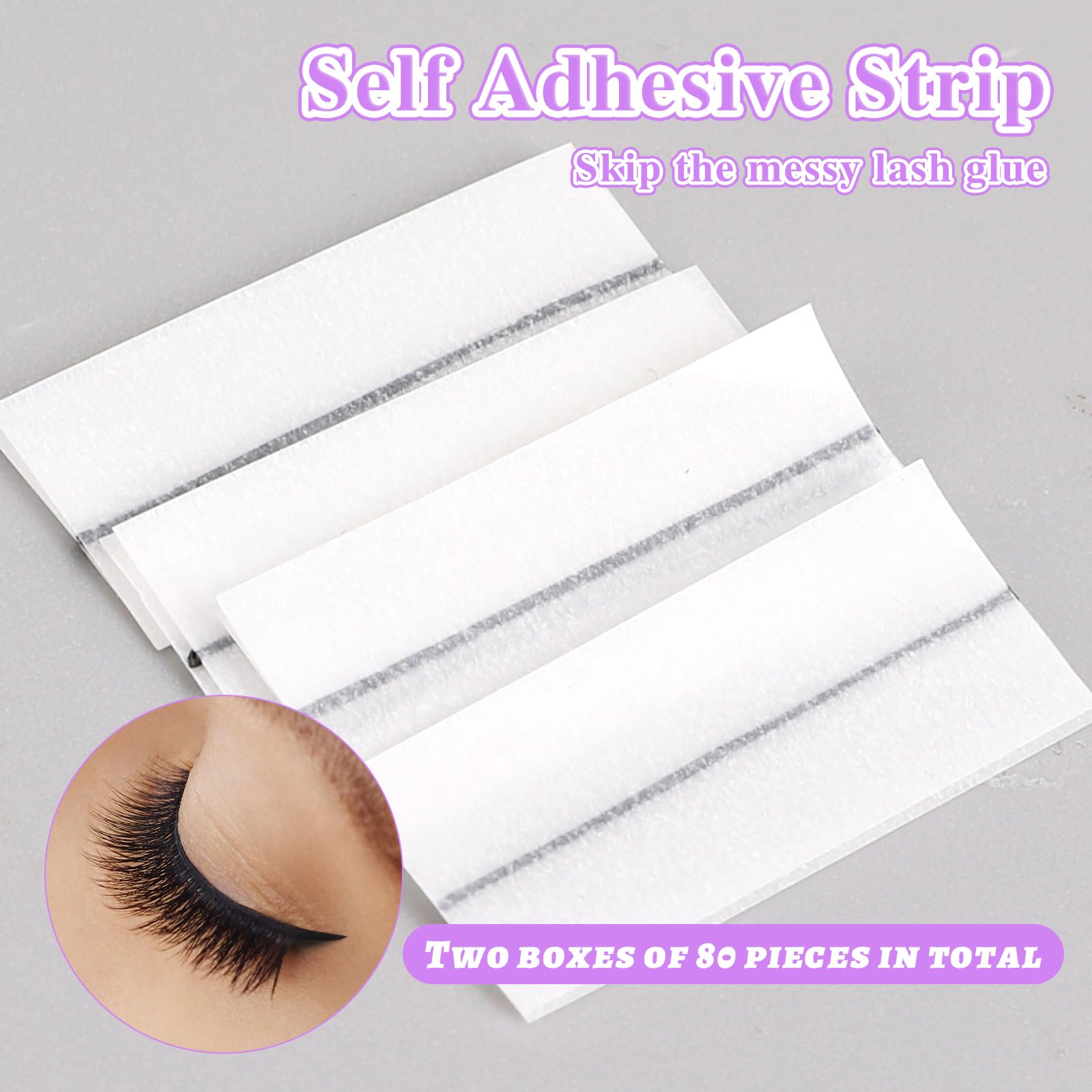 80 Stuks Wimper Plakstrips, Ze - Eyelash Extension Adhesive recensie en prijs