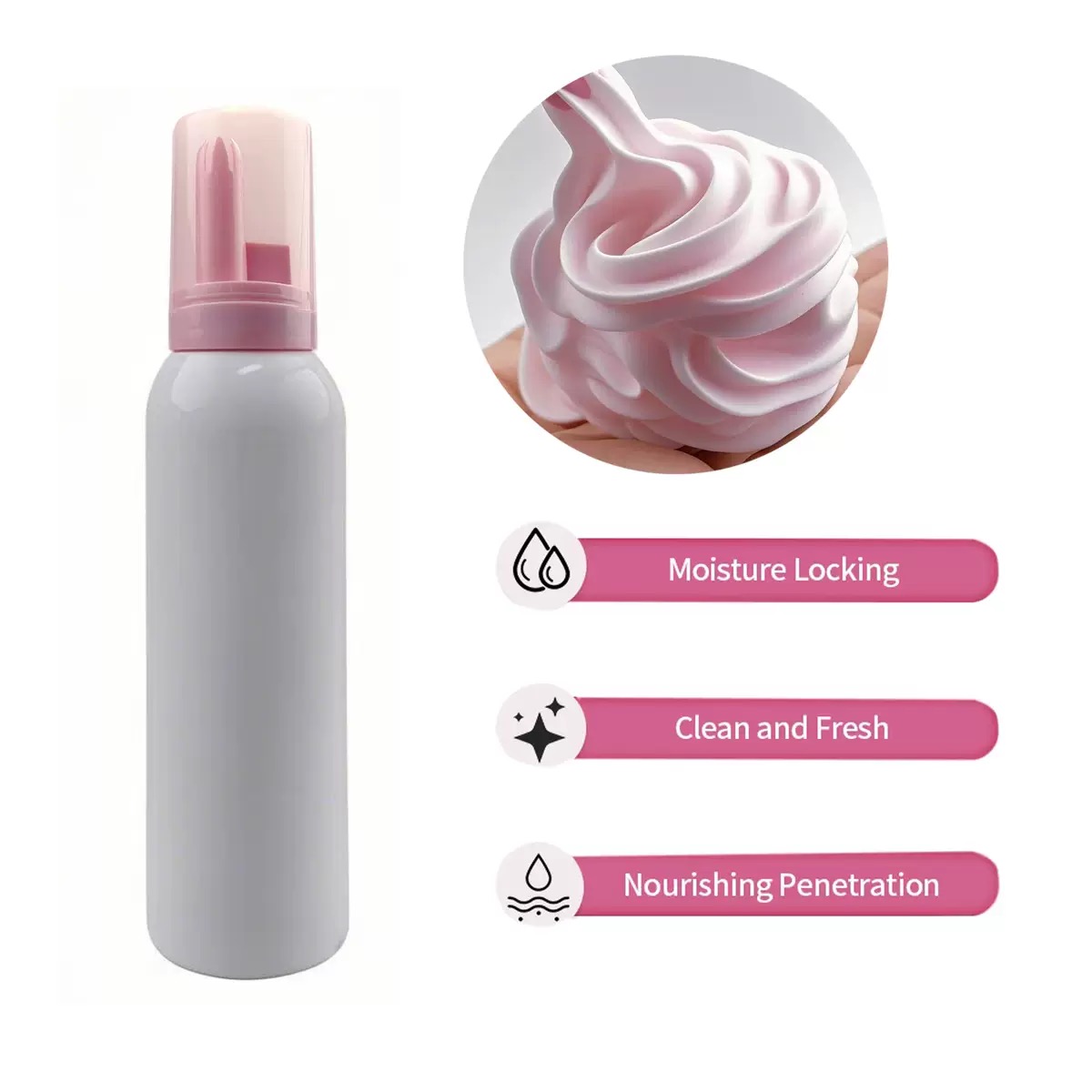 Aangepaste Slagroom Lash Shamp - Eyelash Extension Logo recensie en prijs