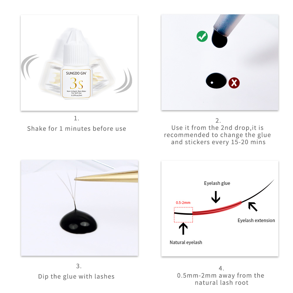 Wimperverlenging Lijm 3S Snel  - Eyelash Extension Eye Irritation recensie en prijs