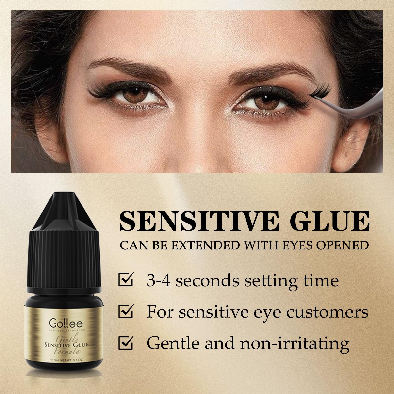 Gollee Wimperlijm Geclusterde  - Eyelash Extension Eye Irritation recensie en prijs