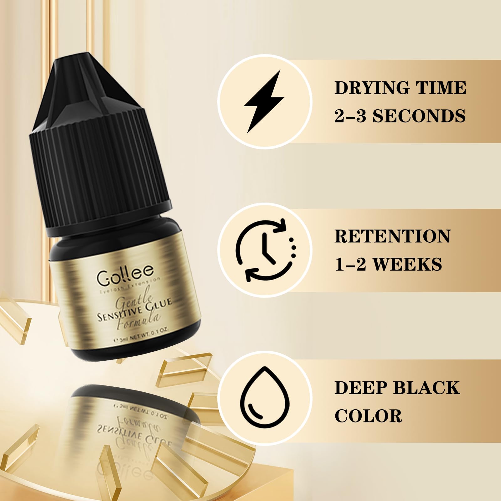 Gollee Wimperlijm Geclusterde  - Eyelash Extension Eye Irritation recensie en prijs